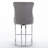 Velvet Upholstered Metal Bar Stools Set with Tufted Back and Nailedhead Trim-1587019553