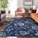 Premium Machine Washable Prisco Navy Rug