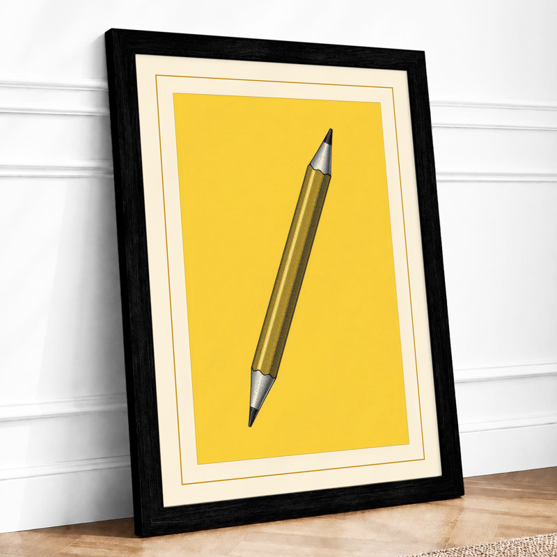 Mechanical Pencil Modern - Print, Black, A4 - 29.7 x 21.0 cm