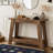 Rustic Console Table,2-Tier Entryway Table,Narrow Sofa Table
