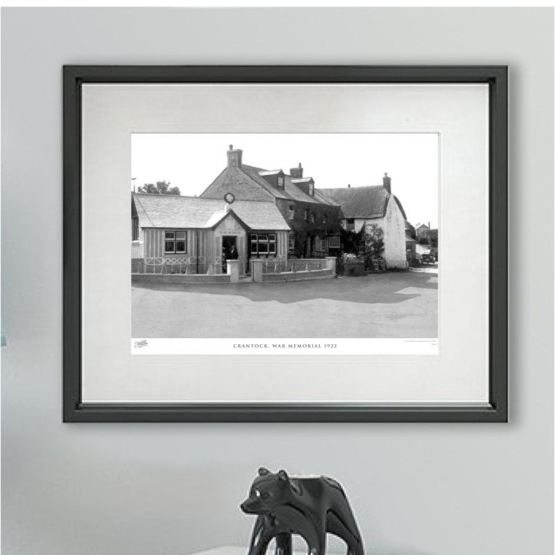 Crantock, War Memorial 1922 - Single Picture Frame Print, 28cm H x 36cm W x 2.3cm D