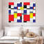 Abstrait géométrique géométrique «Mondrian I», ensemble de 2 reproductions sur toiles 2 pièces-93062915