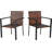 Premium All-Weather Wicker Outdoor Dining Armchair-1809543590
