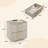 Designer Modern Minimalist Style 2-drawer Fluted Panel Nightstand With Charging Station-1852836411