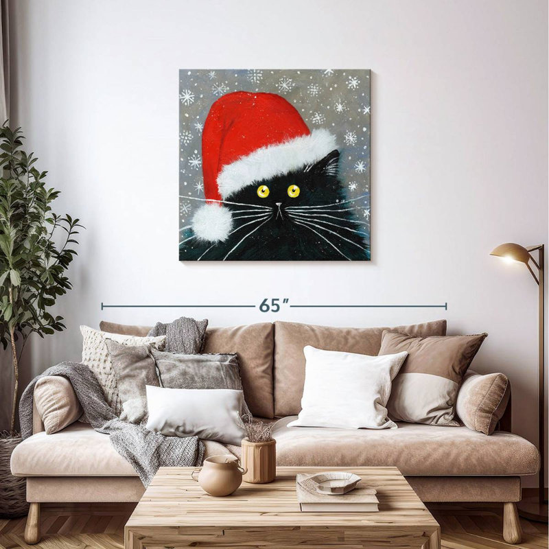 Brampt Santa Cat, 36" H x 36" W