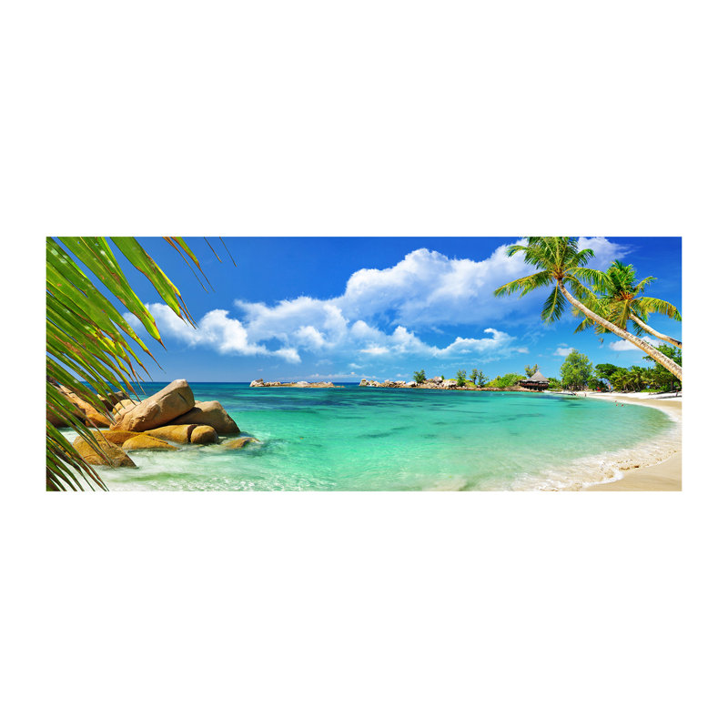 Seychelles Beach - Wrapped Canvas Print