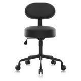 Heavy-Duty Extra-Wide Seat Pneumatic Rolling Stool with Adjustable Height, Memory Foam, and Wheels for Clinic, Garage, Shop, and Office Use – Mechanic & Garden Work Stool