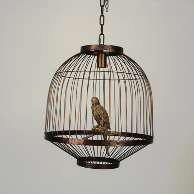 Pawhuska 52cm Aluminum Dome Top Hanging Bird Cage with Stand