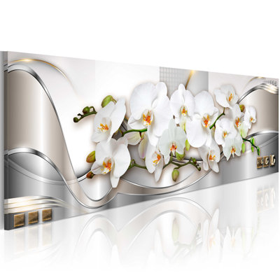 Aaron Orchids II - No Frame Print on Canvas