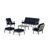 Mission 6 Piece Sofa Seating Group with Cushions-127282081-127282074