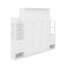 Grand lit escamotable mural avec tiroirs, tablettes et DEL-1796655272
