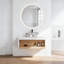 Meuble-lavabo mural 30 po avec lavabo en céramique et compartiments de rangement ouverts-133488842-133488843