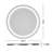 Lashonta Round Frameless Frontlit Bathroom Mirror with Stepless Brightness Adjustment, 3 Color Temperature & Defog Function-290134222