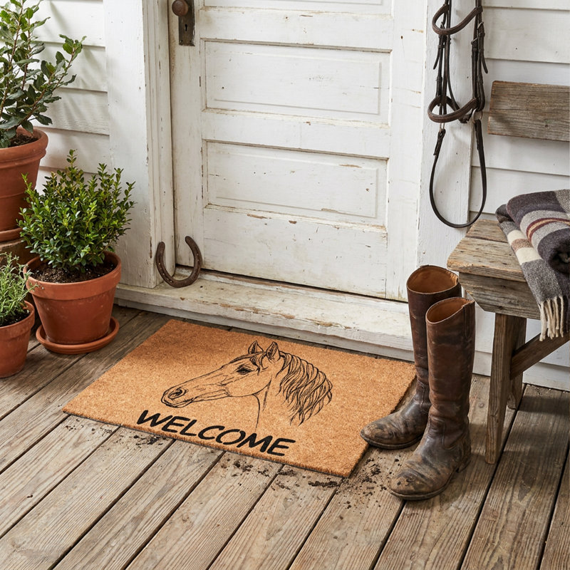 Danelis Non-Slip Animal Print Doormat, 24" x 36"