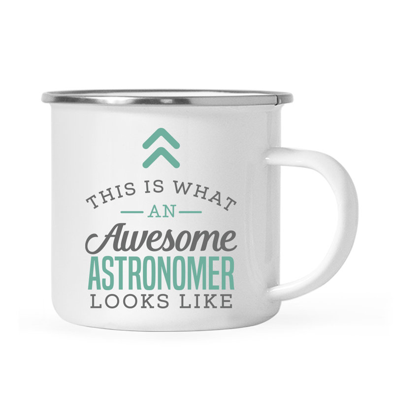 Stainless Steel Camping Mug, Astronomer Looks Like