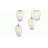 15-Light Chrome Chandelier With White Glass Pendants-355020297