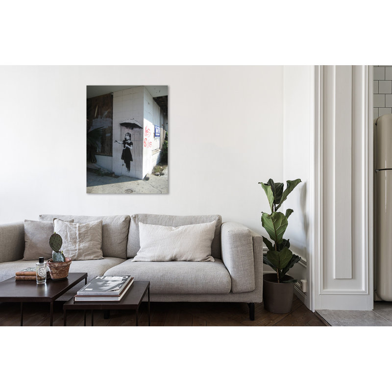 « parasol fille », reproduction d’impression sur toile tendue, H 20 po x l 15 po x P 1,5 po