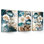 3 pièces de fleurs de lotus sur toile pour le salon Indigo bleu floral photo décoration murale pour la salle à manger chambre à coucher salle de bain cuisine impression peinture pour décorations pour la maison