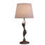 Lampe de table argentée 24 "Erte Art Deco Silhouette
