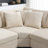Storage Sectionals 104 Inch Corduroy Modern L Shaped Sofa For Home
