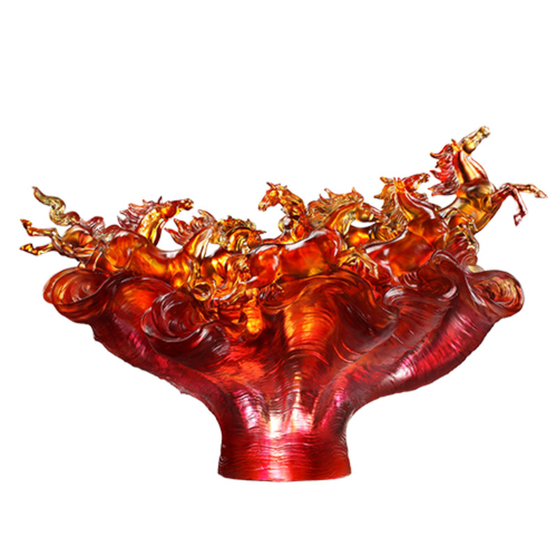 Sculpture en cristal, cheval | Blaze