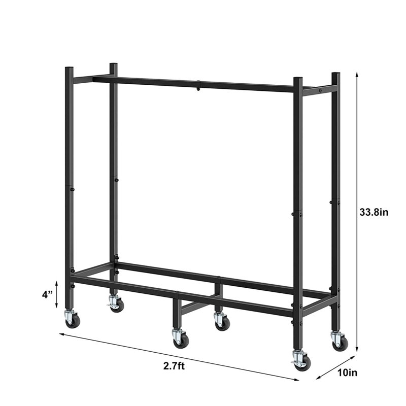 Kirke 32.4'' W Metal Log Rack