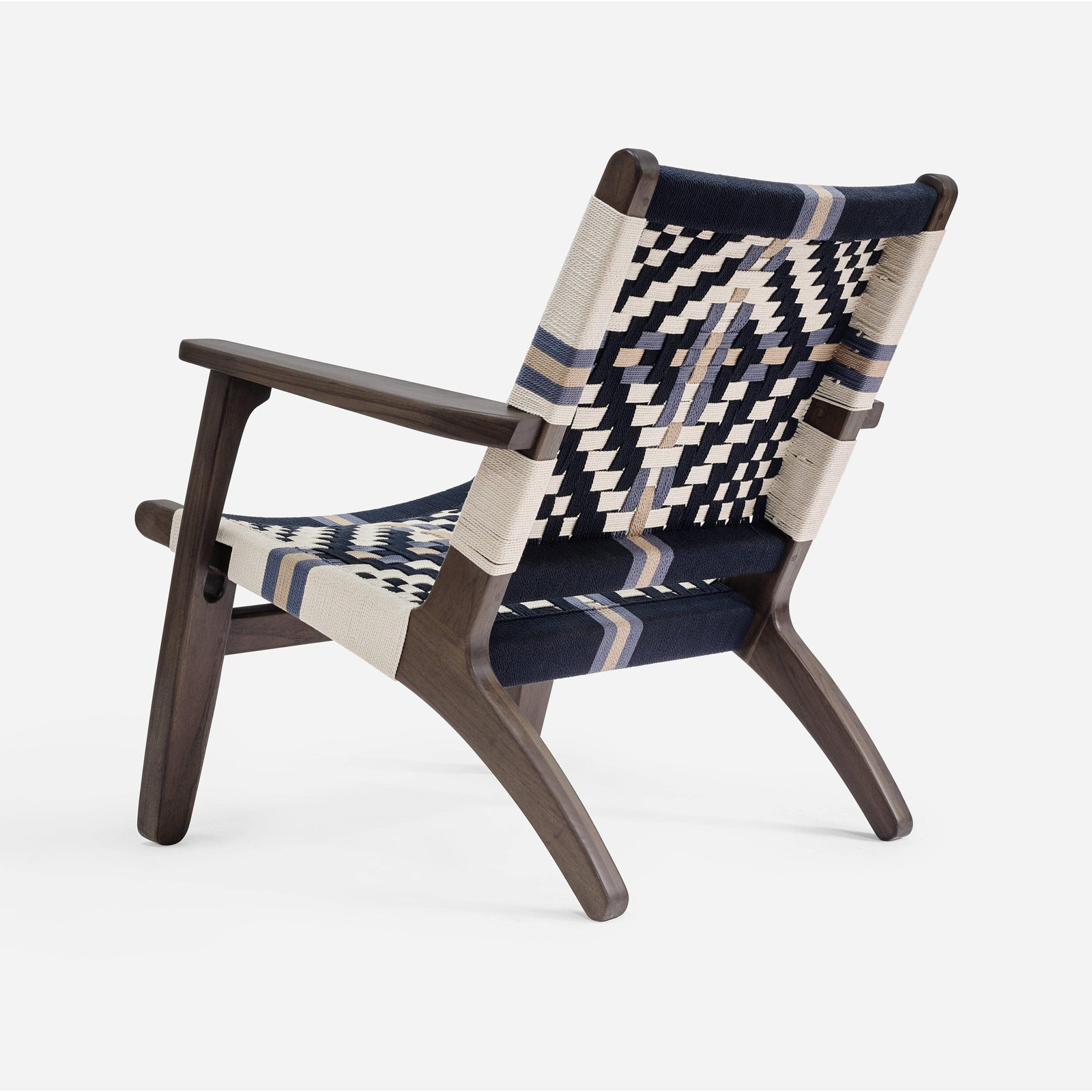 Masaya Upholstered Armchair, Colonial Pattern, Coffee