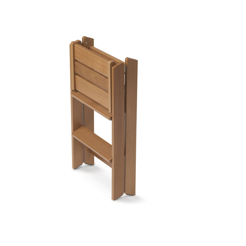 Mignon 2.19 ft Wood Step Ladder with 265 lb. Load Capacity