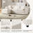 Modular Sectional Sofa With Movable Ottoman-229194960