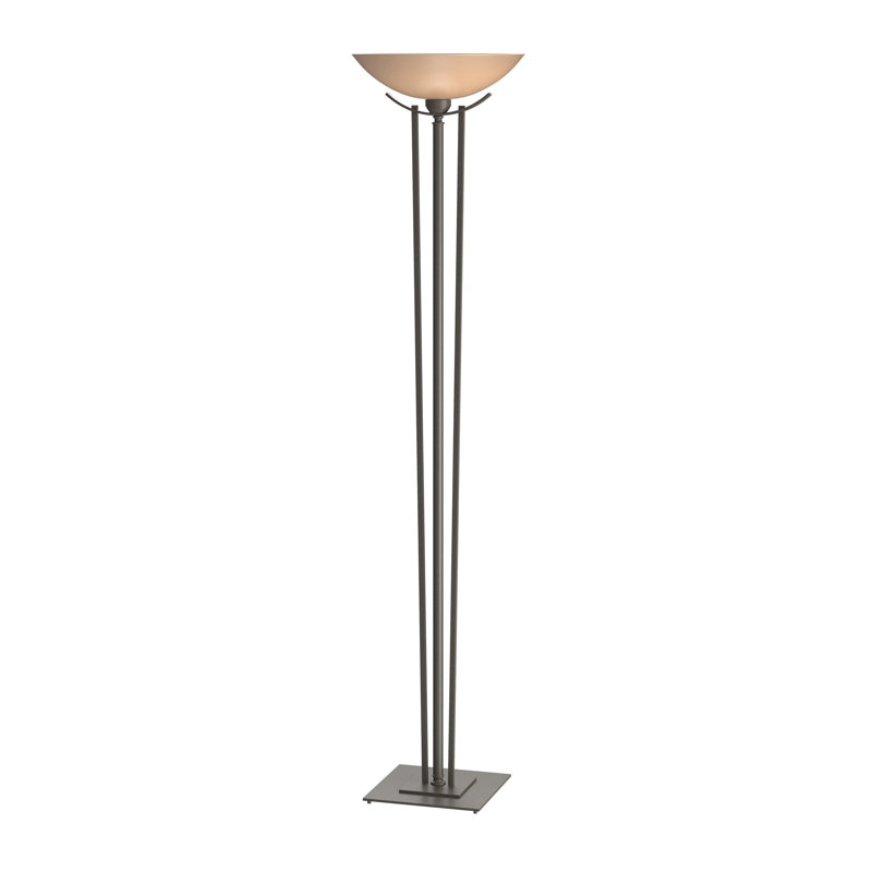 Taper 71" Torchiere Floor Lamp, Dark Smoke, Sand