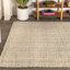 Tapis ivoire épais en jute tissé à la main Ehmann-631205846