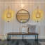 Ameela Solid Wood Plug-in Flush Mounted Sconce