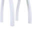 Table de bout rectangulaire en bois d'acacia blanc pu, table de bout rectangulaire résistante aux intempéries pour patio, jardin, pelouse et salon (pu blanc)-801094740