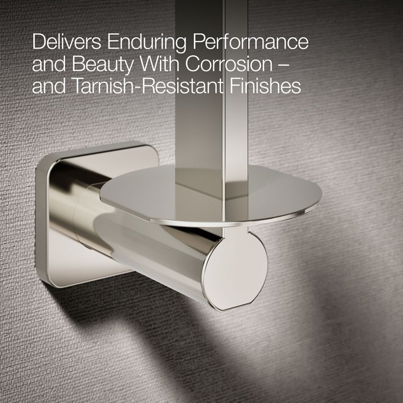 Parallel Vertical Toilet Paper Holder, Polished Nickel