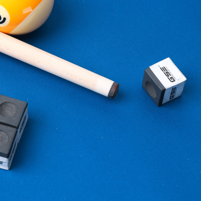Paquet de 12 craies pour queues de billard / billard noir GSE, accessoires de table de billard pour la maison / tournoi, Noir