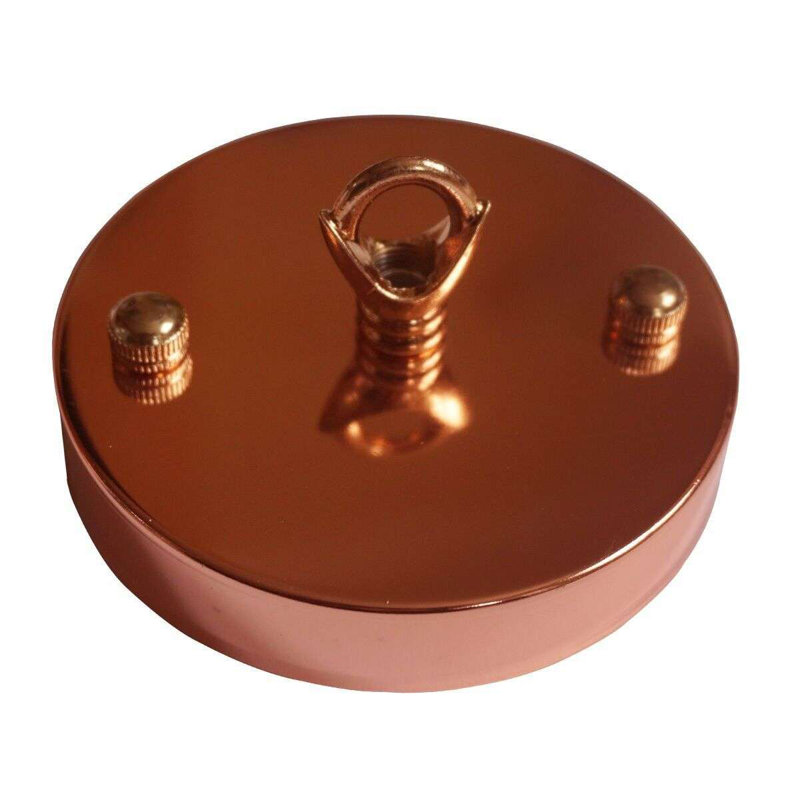 Ruvi 100Mm Vintage Style Ceiling Rose With Hook Ring Front Fitting Ceiling Hook Single Point Drop Outlet Plate Perfect For Pendant Lighting Chandeliers And Hanging Fixtures Lighting Kit