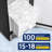 Coolake 15 Inch Commercial Under Counter Ice Maker Machine, 100lbs/day Stainless Steel Built-in Freestanding Ice Maker With 30lbs Storage Bin, Self-cleaning, Under Cabinet Ice Machine For Home Office