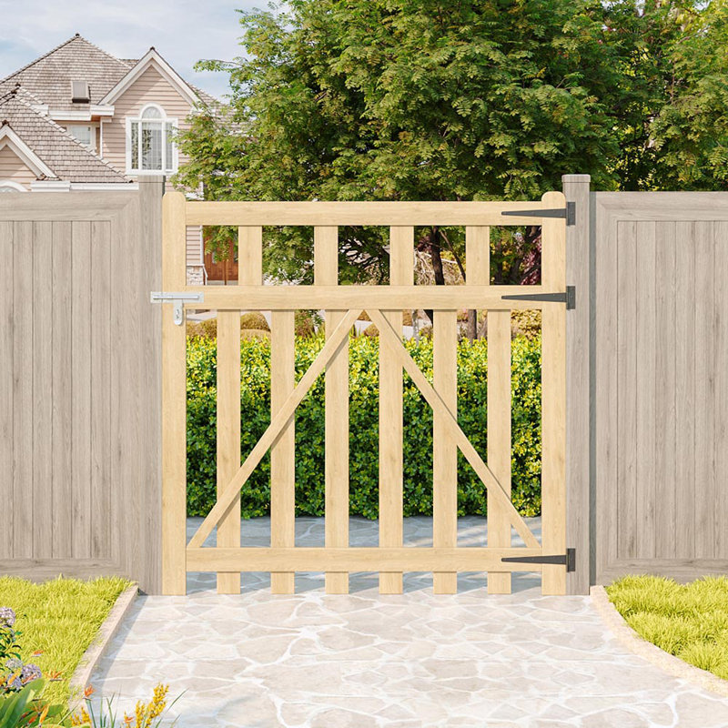 Solid Wood Gate, 120 cm H x 120 cm W x 3 cm D