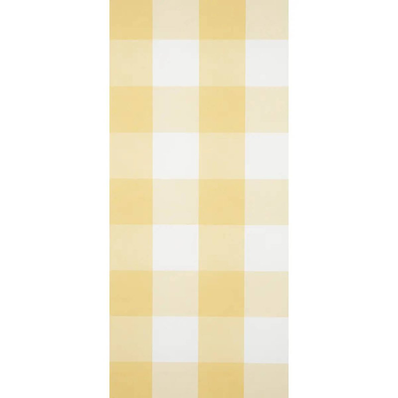 Willa Check Large Wallpaper, Yellow