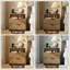 Table de chevet 25 po H 2 tiroirs avec station de charge, armoire de chevet cannelée moderne pour chambre à coucher, profil profilé incurvé-2050418981-2051411929