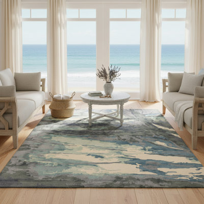Hand Tufted New Zealand Wool/Tencel Area Rug