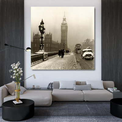 Big Ben-Winter à Londres, vers 1955