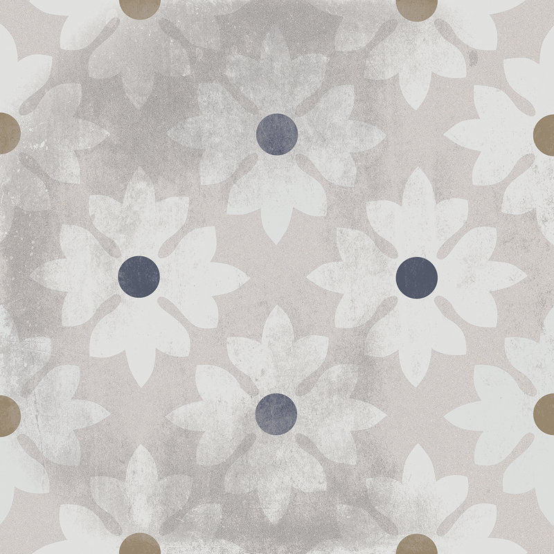 Merida 12" x 12" Ceramic Patterned Wall & Floor Tile