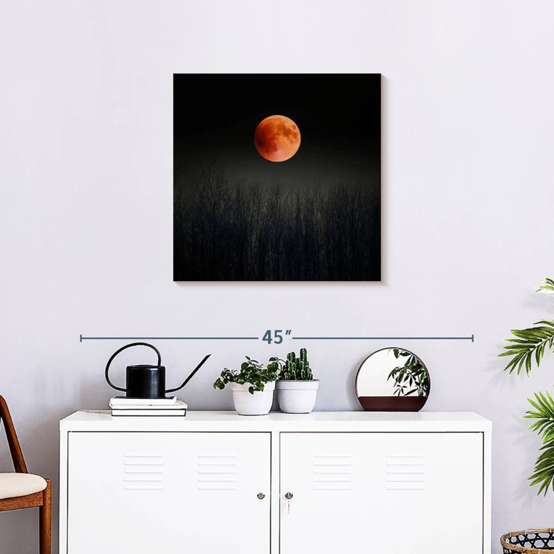 Lune de sang mystérieuse Oberle, H 24 po x l 24 po