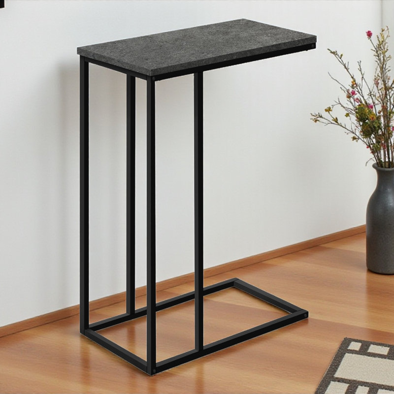 Table d'appoint Table d'appoint en forme de C Table d'appoint moderne Table de salon Table d'appoint de chambre à coucher