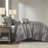 Luxurious Polyester Jacquard Bedding Sets, Modern Grey King/cal King