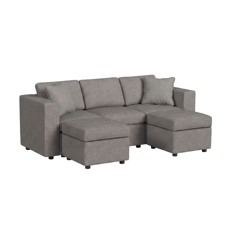 Canapé Lockheart, Grey Polyester