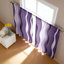 Rideaux transparents en mousseline de soie avec motif abstrait de vagues de l'océan, voilages à passe-tringle pour le salon et la chambre à coucher, 2 panneaux par ensemble-700514161-700514165