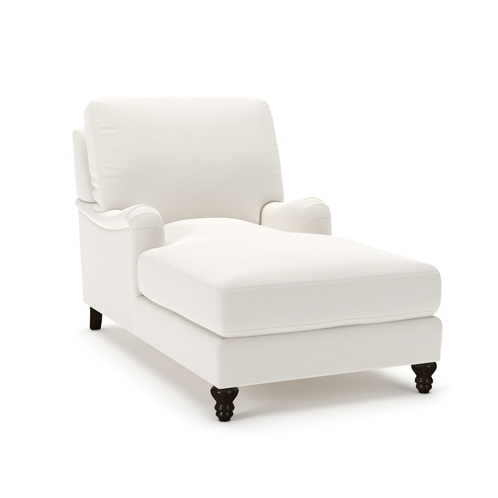 Walters Chaise, Lena Off White Performance Linen Blend