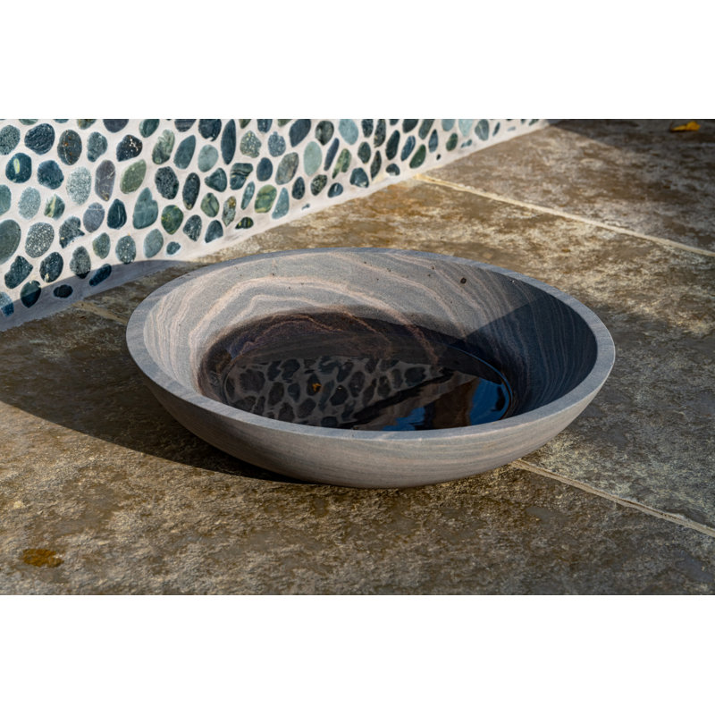 Klemm Natural Stone Birdbath